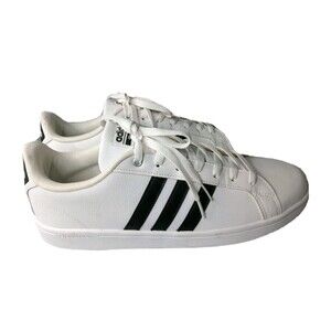 Adidas Mens Cloudfoam Advantage AW4294 White Casual Shoes Sneakers Size 12